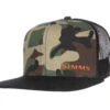 Simms CX Flat Brim Cap 2 Simms CX Flat Brim Cap -Karl's Fishing & Outdoors 13446 246 simms cx flat brim cap woodland camo f21 front