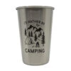 Magic Pine Outfitters I'd Rather Be Camping Stainless Steel Pint Cup -Karl's Fishing & Outdoors 75 06 mpo 10003a