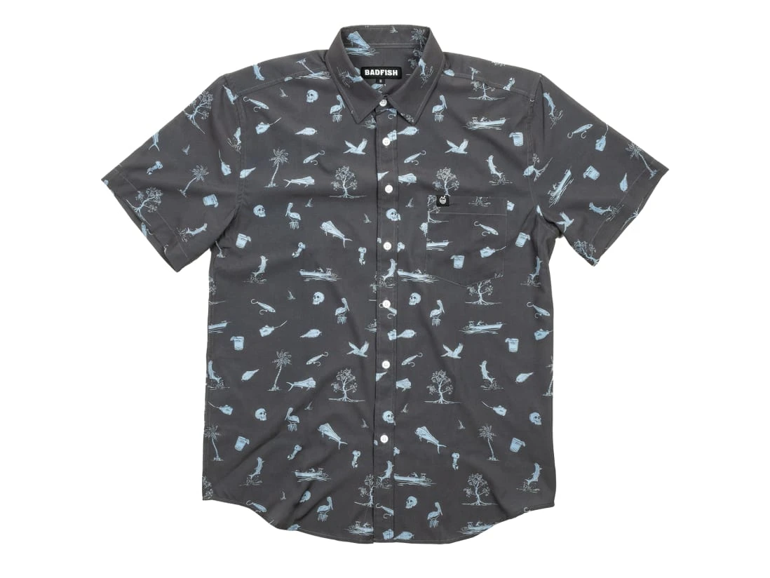 Badfish Islamorada Short Sleeve Button Up 3 Badfish Islamorada Short Sleeve Button Up