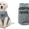 Whopper Pupper Dog Shirt -Karl's Fishing & Outdoors dog grey shirt display 01
