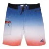 Hook & Tackle Tri-colored Boardshorts 2 Hook & Tackle Tri-colored Boardshorts -Karl's Fishing & Outdoors hookandtackle tri color 4 way stretch boardshort red2