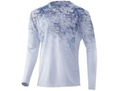 HUK Icon X Tide Change Fade Long Sleeve Shirt -Karl's Fishing & Outdoors huk iconxtidechangefadels hogsback front 51 10 huk 10002 5