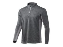HUK Icon X Coldfront 1/4 Zip -Karl's Fishing & Outdoors huk overcastgreyheather iconxcoldfront1 4zip front 51 10 huk 10007g