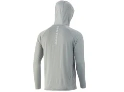 HUK Vented Pursuit Hoodie 9 HUK Vented Pursuit Hoodie -Karl's Fishing & Outdoors huk ventedpursuithoodie overcastgrey back 51 99 huk 10004