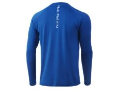 HUK Vented Pursuit Long Sleeve Shirt 6 HUK Vented Pursuit Long Sleeve Shirt -Karl's Fishing & Outdoors huk ventedpursuitls hukblue back 51 10 huk 10004