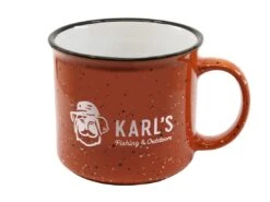 Karl's Campfire Mug 10 Karl's Campfire Mug -Karl's Fishing & Outdoors karls orangespeckled campfiremug 75 06 krl 10008b