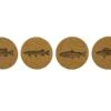 Magic Pine Outfitters Freshwater Fish Series Coasters - 4pack 1 Magic Pine Outfitters Freshwater Fish Series Coasters - 4pack -Karl's Fishing & Outdoors mp freshwfish coasters 01