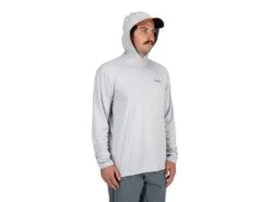 Simms Tech Hoody 8 Simms Tech Hoody -Karl's Fishing & Outdoors simms flamesterling troutlogo techhoody angledmodel 51 10 sim 10013t