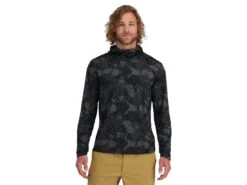 Simms SolarFlex® Hoody 11 Simms SolarFlex® Hoody -Karl's Fishing & Outdoors simms regimentcamocarbon solarflexhoody modelfront 51 10 sim 10023rcs
