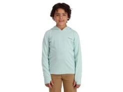 Simms Kids Bugstopper® Hoody 12 Simms Kids Bugstopper® Hoody -Karl's Fishing & Outdoors simms seabreezeheather kidsbugstopperhoody modelfront 50 99 sim 100010sbs