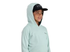 Simms Kids Bugstopper® Hoody 13 Simms Kids Bugstopper® Hoody -Karl's Fishing & Outdoors simms seabreezeheather kidsbugstopperhoody modelhood 50 99 sim 100010sbs