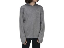 Simms Kids Bugstopper® Hoody 15 Simms Kids Bugstopper® Hoody -Karl's Fishing & Outdoors simms steelheather kidsbugstopperhoody modelfront 50 99 sim 100010shs