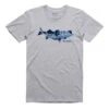 Simms Striper Bay Fill T-Shirt -Karl's Fishing & Outdoors simms striperbaytshirt greyheather front 50 01 sim 10001g 1